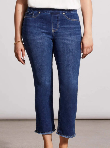 Audrey Pull On Straight Crop Pant [Real Blue-6733O]