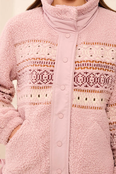 Lined Sherpa Jacket [Pink Frost-6310O]