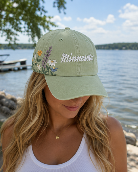 Floral Minnesota Hat [Sage]