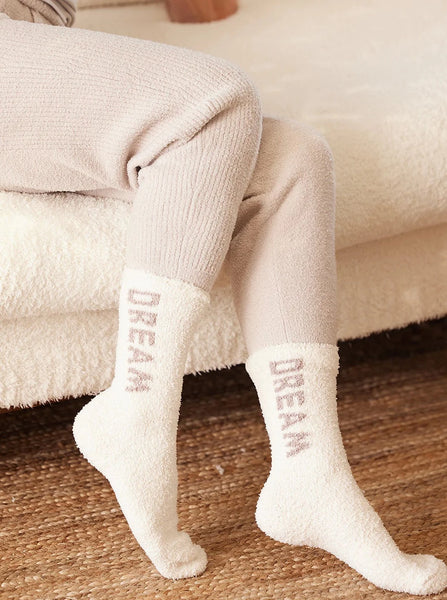 Barefoot Dreams Dream Socks [Cream/Taupe-BDWCC220]