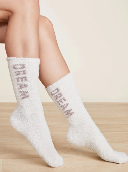 Barefoot Dreams Dream Socks [Cream/Taupe-BDWCC220]