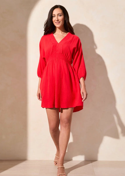 Puff Sleeve Dress [Bay Berry-5726O]