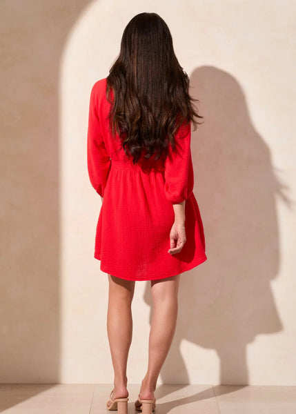Puff Sleeve Dress [Bay Berry-5726O]