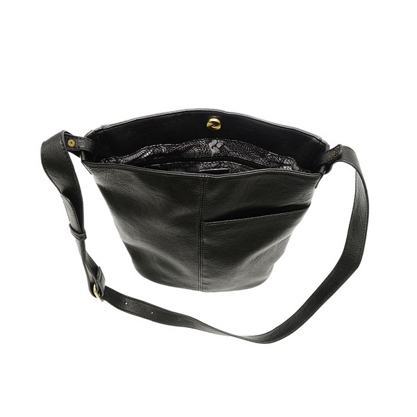 Bindi Front Slip Crossbody Bag [Black-L8247]