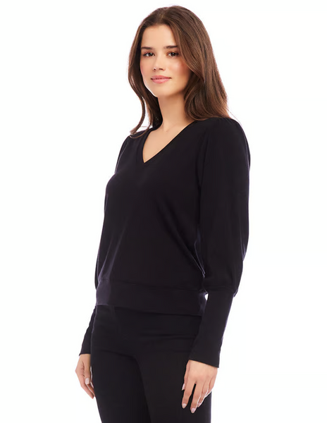 Bishop Sleeve Top [BLK-3L05514]