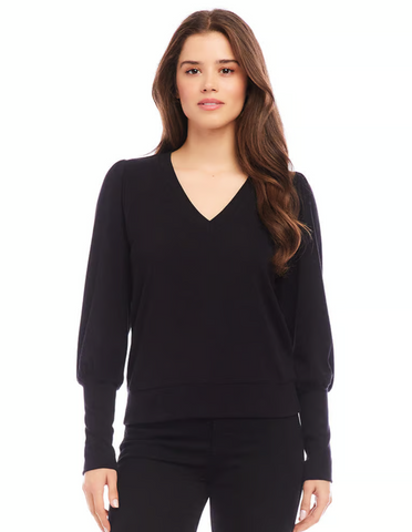 Bishop Sleeve Top [BLK-3L05514]