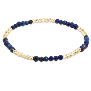 Blissful Pattern 2.5MM Bead Bracelet Lapis  [BBLFP25LAP]