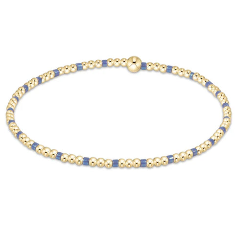 Egirl Home Serenity Pattern 2MM Bead Bracelet Bright Blue [EGBHOPSINP2BBL]