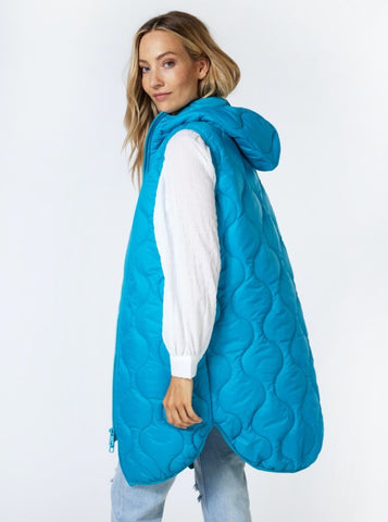 Body Warmer Quilted Long [Petrol-F2337501]