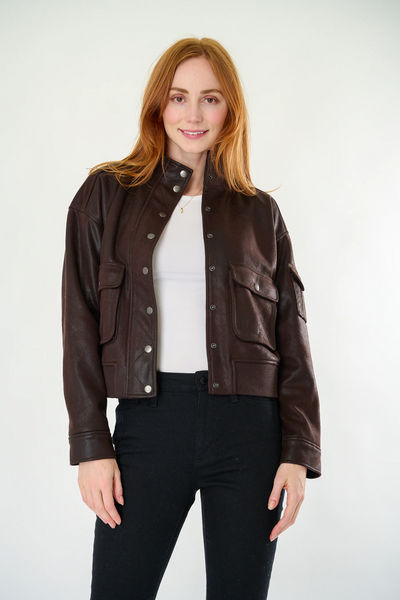 Bomber Jacket [Choc Brown-MA90057]