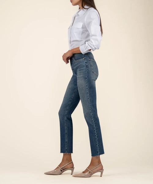 Rachel High Rise Fab Ab Mom Jeans [Braveness W DK-KP1561MJ2]