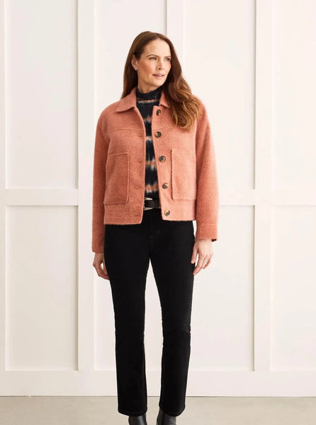 Button Front Lined Jacket [Copper-1498O]
