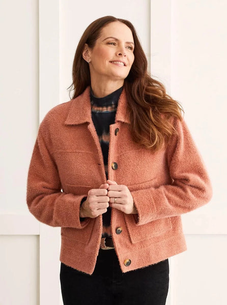 Button Front Lined Jacket [Copper-1498O]