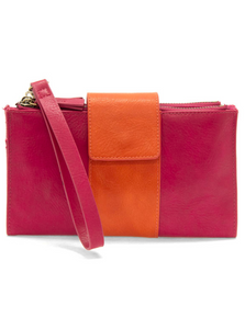 Camryn Colorblock wallet [Fuchsia/Orange-L8162]