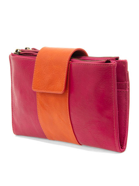 Camryn Colorblock wallet [Fuchsia/Orange-L8162]