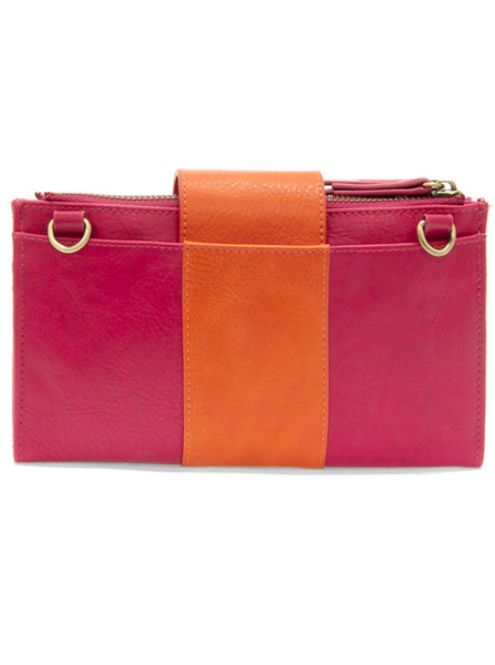 Camryn Colorblock wallet [Fuchsia/Orange-L8162]