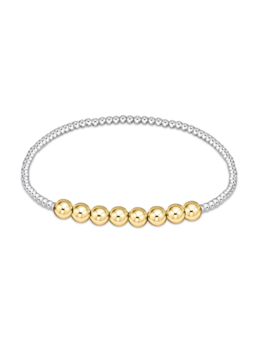 Classic Beaded Bliss 2.5MM Bead Bracelet 5MM Mixed Metal [BCL25BEBLMXM ...