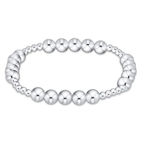 Classic Blissful Pattern 3MM Bead Bracelet [BCLSS3BLFPSS6]