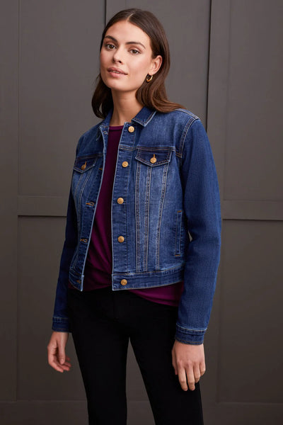 Classic Denim Jacket With Pockets [Blue Moon-5565O]