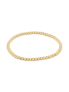 Classic Gold 3MM Bead Bracelet [BCLG3]