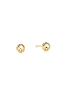 Classic Gold 6 MM Ball Stud Earrings [ECL6BASG]