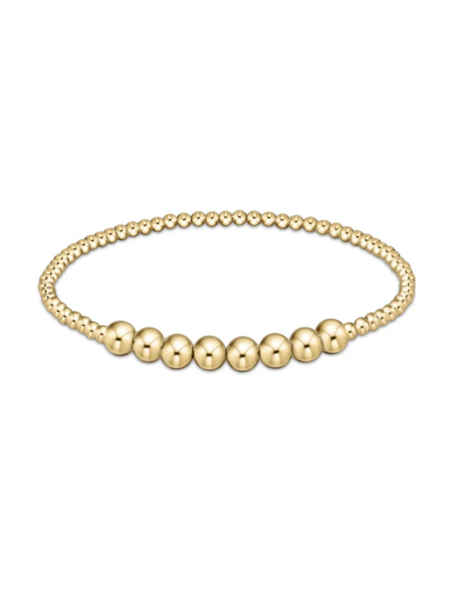 Classic Gold Beaded Bliss 2.5MM Bead Bracelet 5MM Gold [BCLG25BEBLG5]