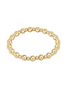 Classic Grateful 6MM Bead Bracelet Gold [BCLGRAPG6]