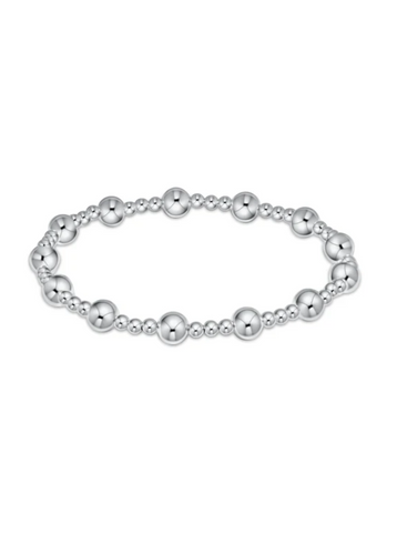 Classic Serenity Pattern 6MM Bead Bracelet Sterling [BCLSINPSS6]