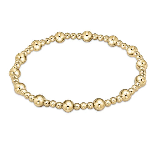 Classic Sinserity 5MM Bead Bracelet Gold [BCLSINPG5]