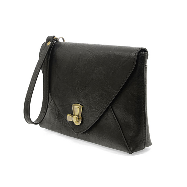 Claudia Keyhole Envelope Crossbody [Black-L8243]