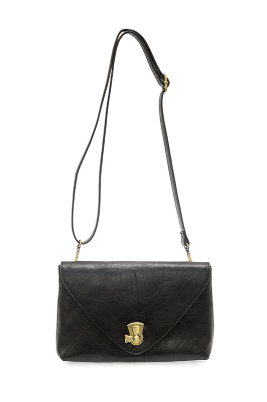 Claudia Keyhole Envelope Crossbody [Black-L8243]