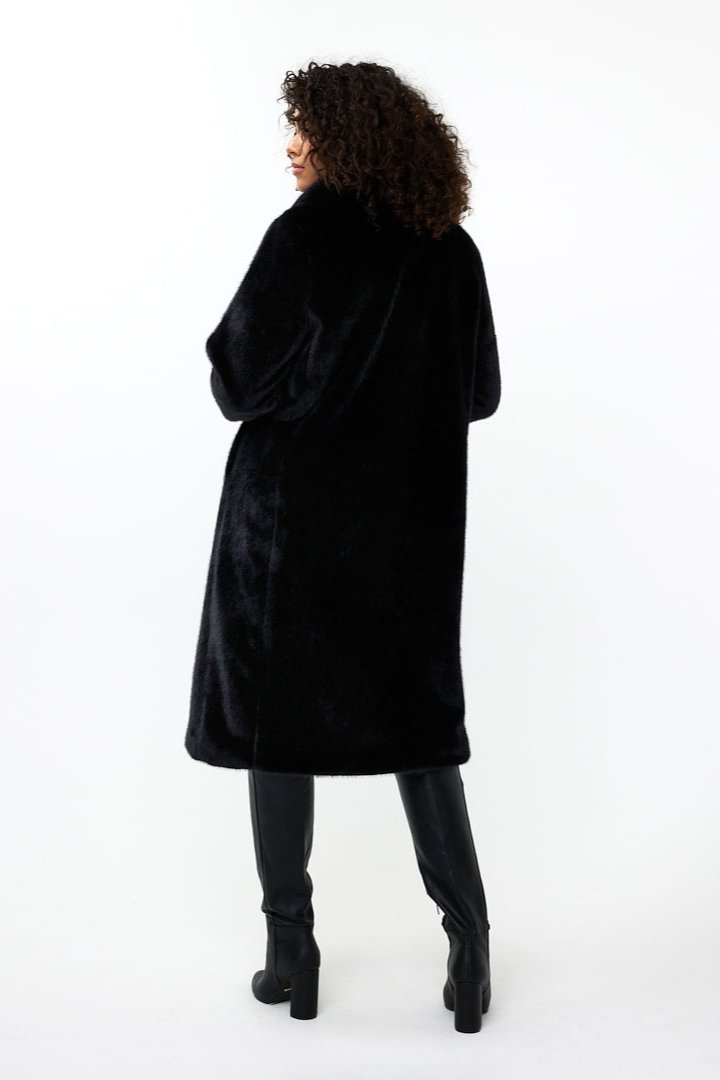 Coat Shawl Collar Fake Fur [000-F2437517]