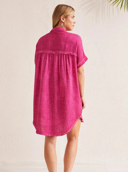 Dolman SS Shirt Dress [Daiquiri-1656O]