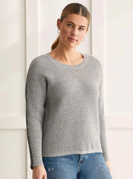 Dolman Sweater Whip Stitch [GreyMix-1541O]