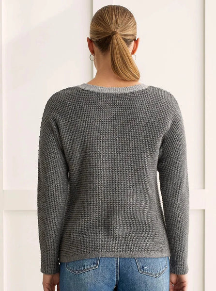 Dolman Sweater Whip Stitch [GreyMix-1541O]