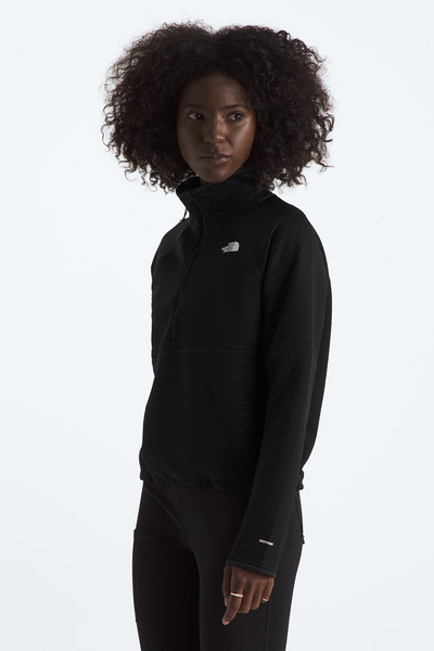 Dot Knit Thermal 1/4 Zip [Black]