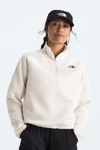 Dot Knit Thermal 1/4 Zip [White Dune]