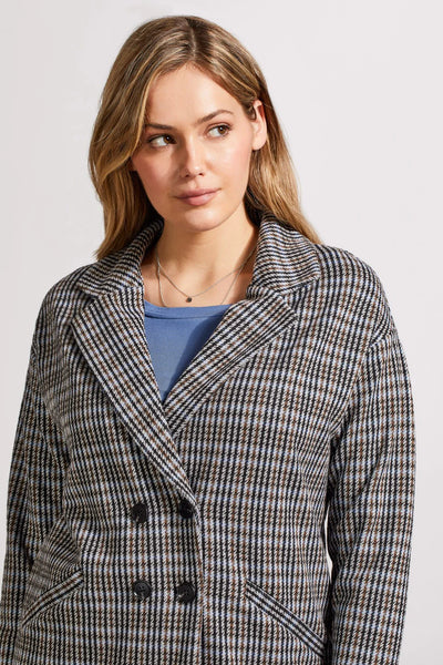 Double Breast Knit Blazer [Peri Blue-7994O]