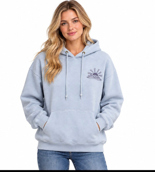 Lake Life Full Back Embroidery Minnesota Hooded Sweatshirt