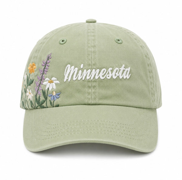Floral Minnesota Hat [Sage]