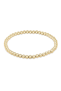 E Newton Extends Classic Gold 4mm Bracelet [BEXCLG4]