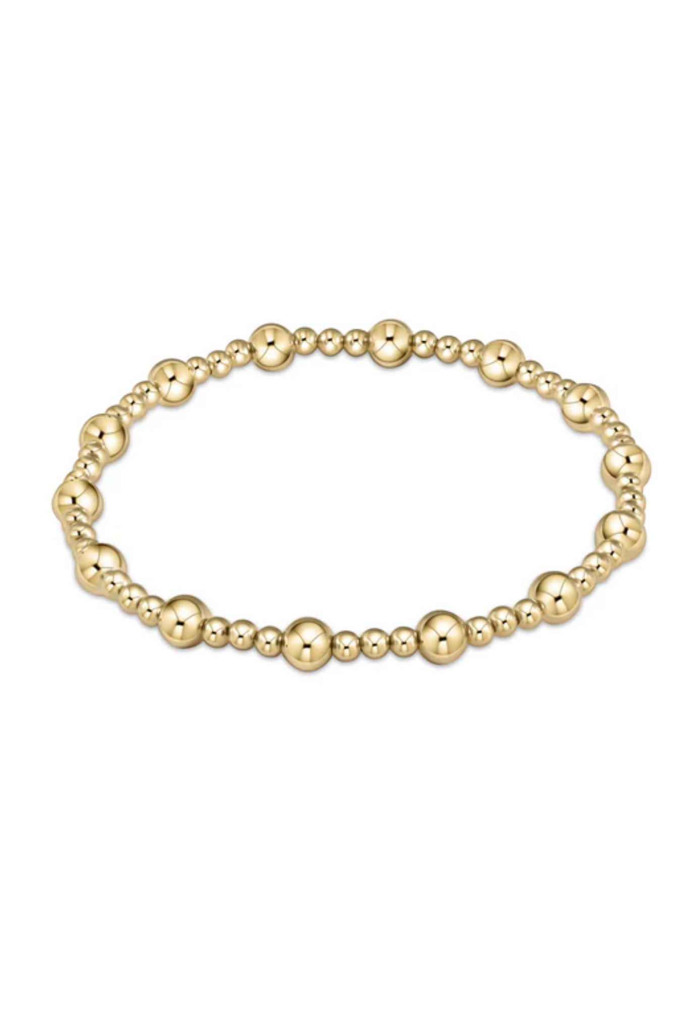 E Newton Extends Classic Serenity Pattern 5mm Bead Bracelet [BEXCLSINPG5]