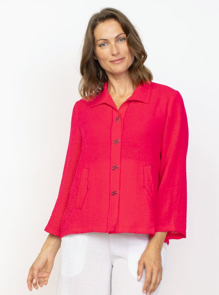 Express Travel Pleat Back Jacket [Rose-30649]