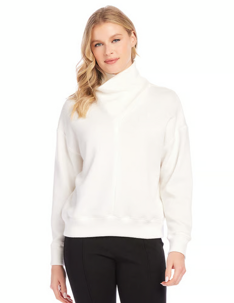 Faux Wrap Top [Ivory-3L57502]