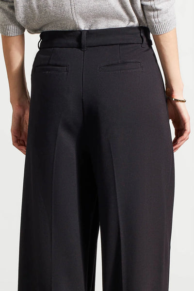 Fly Front Palazzo Trouser [Black-1909O]