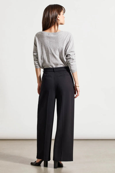 Fly Front Palazzo Trouser [Black-1909O]