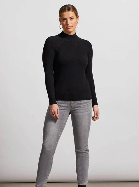 Funnel Neck Sweater [Black-1481O]