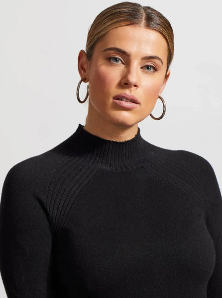 Funnel Neck Sweater [Black-1481O]