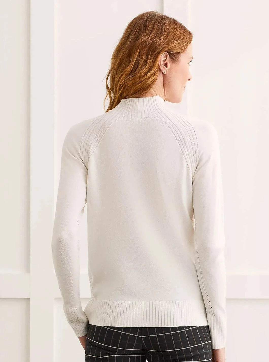 Funnel Neck Sweater [Cream-1481O]