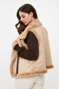 Gilet Fake Fur Top [F2437512-180]